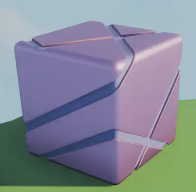 Example prop: cube